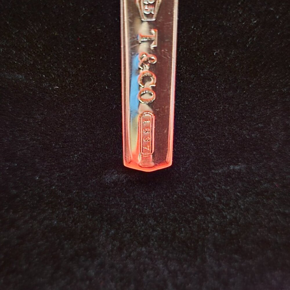 18 inch Tiffany & Co. Sterling Silver Bar Pendant Necklace